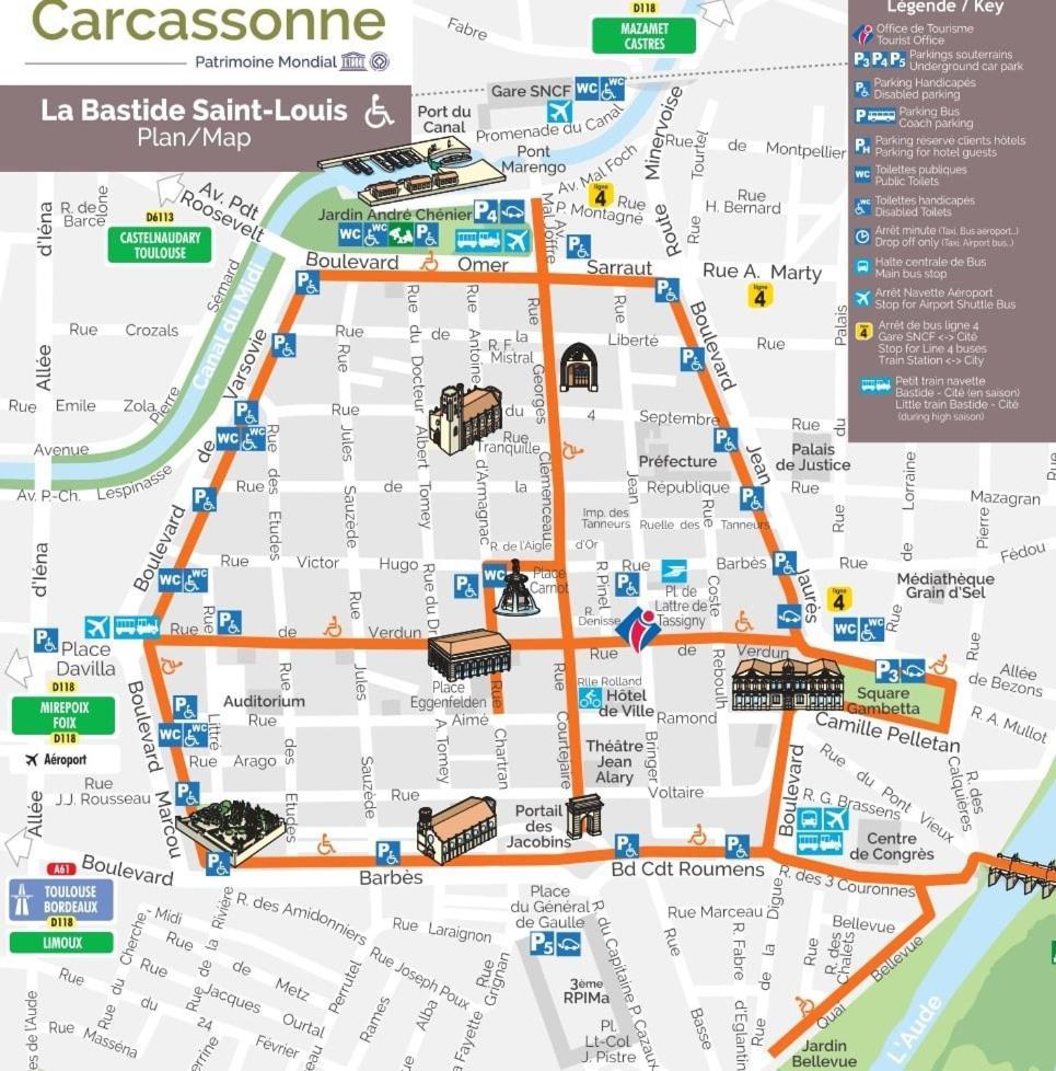 La Maison De Camille Climatisation Parking Prive Wifi การ์กาซอน ภายนอก รูปภาพ